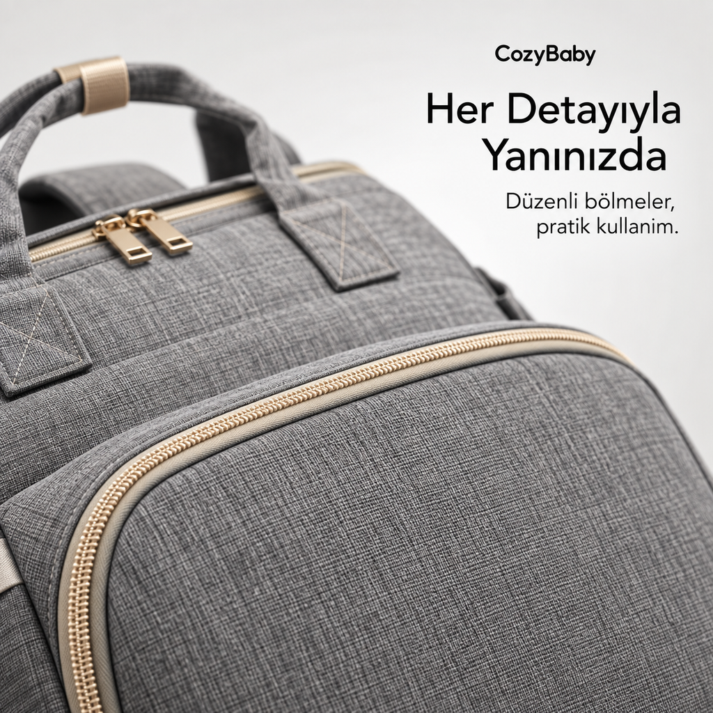 CozyBaby | Çok Fonksiyonlu Bebek Bakım Çantası