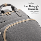 CozyBaby | Çok Fonksiyonlu Bebek Bakım Çantası