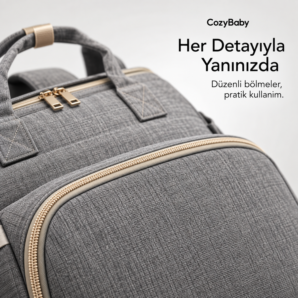 CozyBaby | Çok Fonksiyonlu Bebek Bakım Çantası